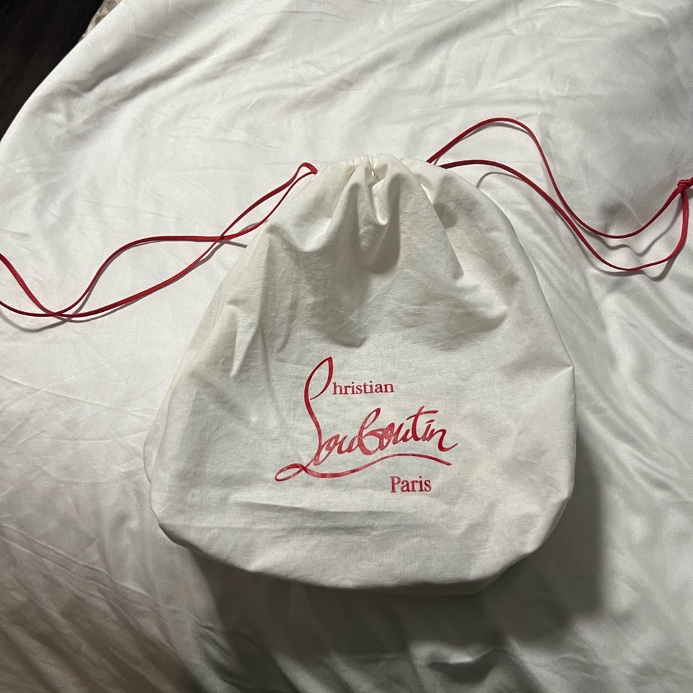 Christian Louboutin Leopard red-bottom purse with dust cover - Picture 2 of 7